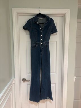 Jessica Simpson Denim Flare Jumpsuit